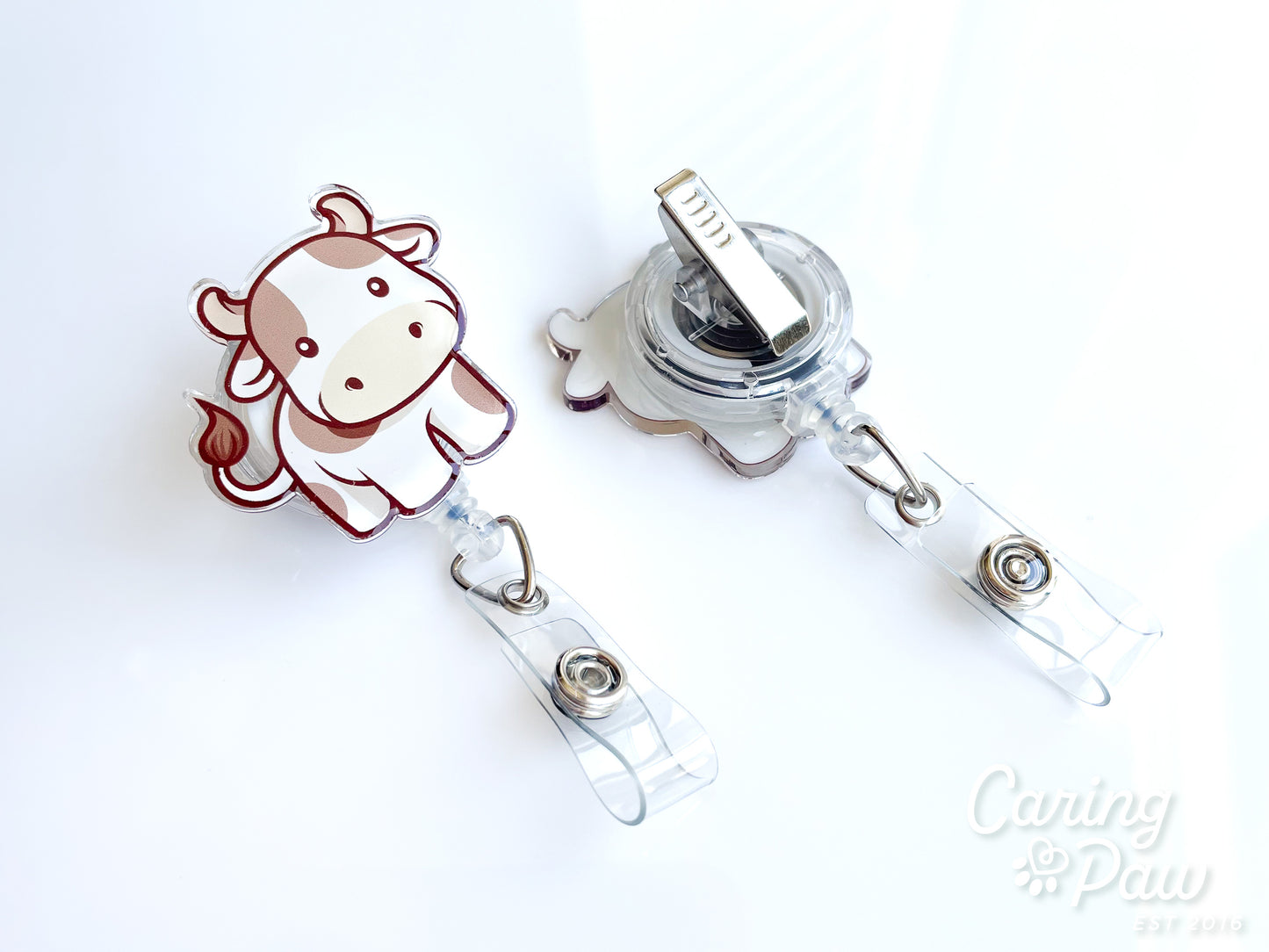 Baby Cow Badge Reel