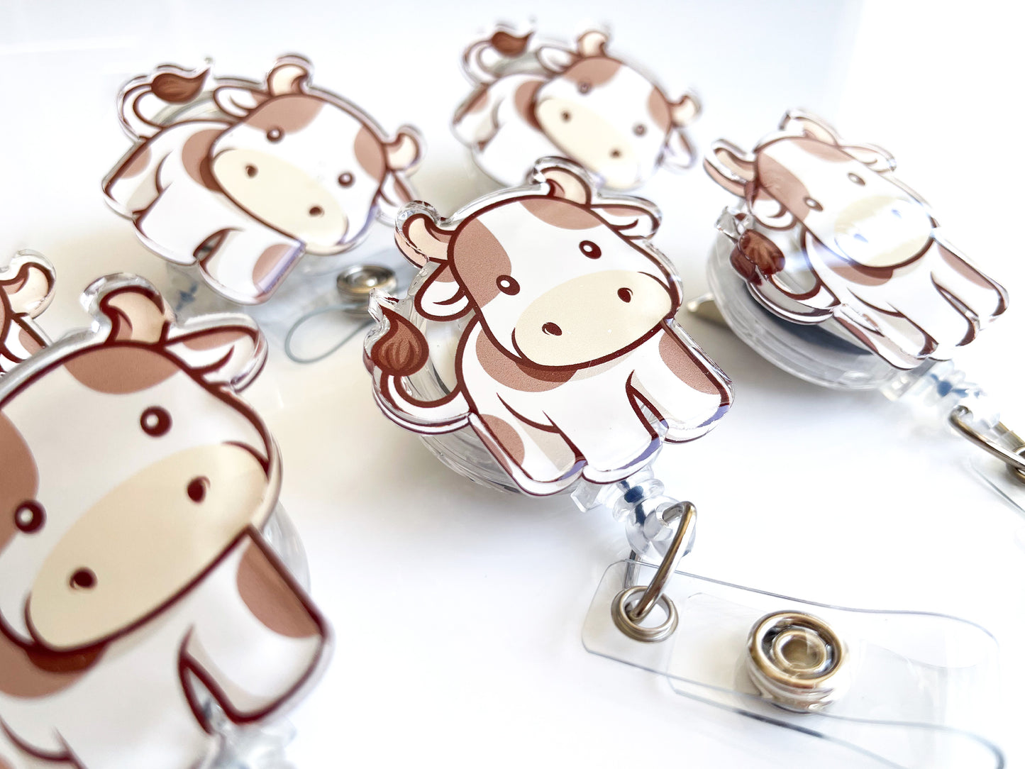 Baby Cow Badge Reel