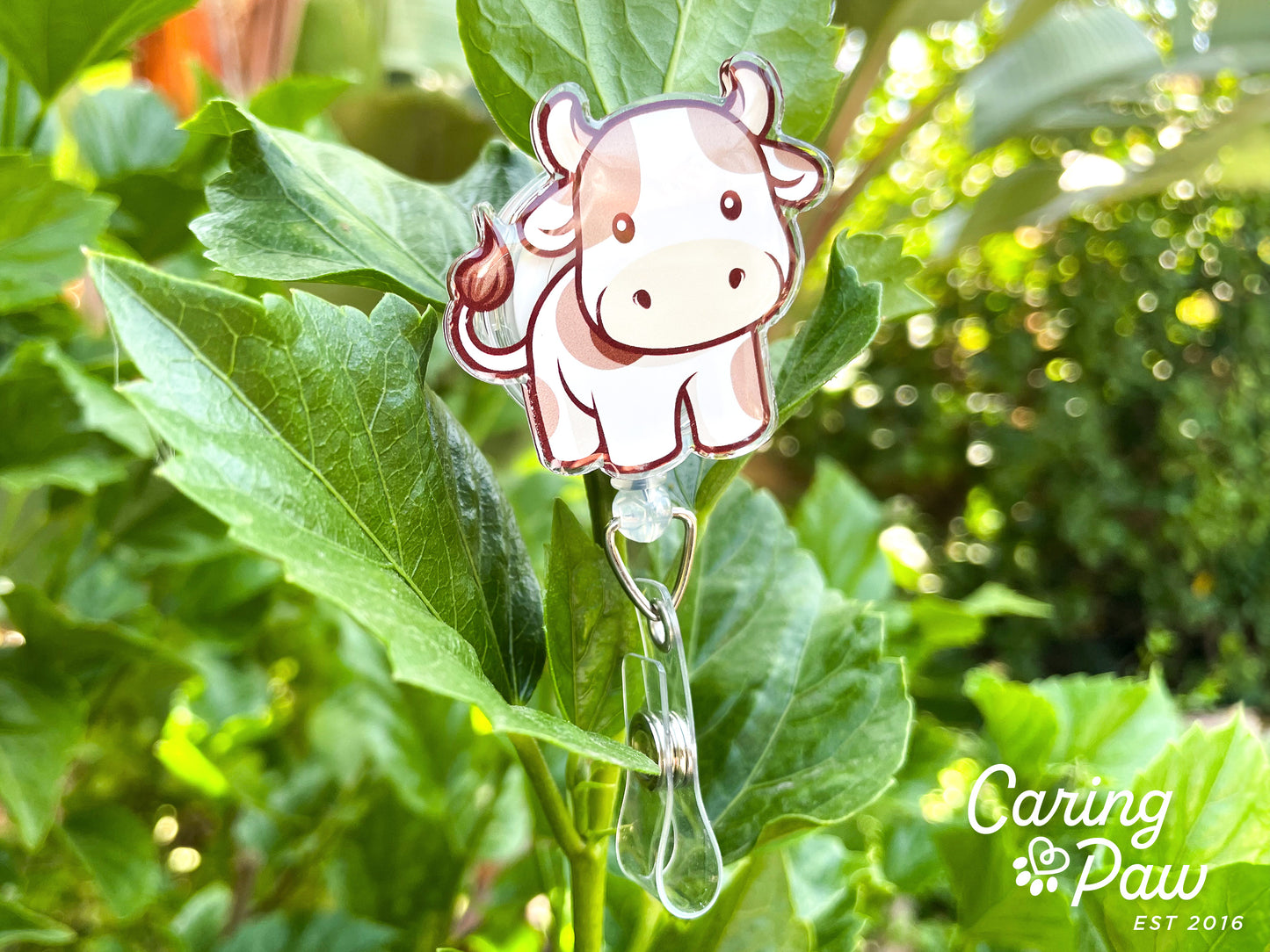 Baby Cow Badge Reel