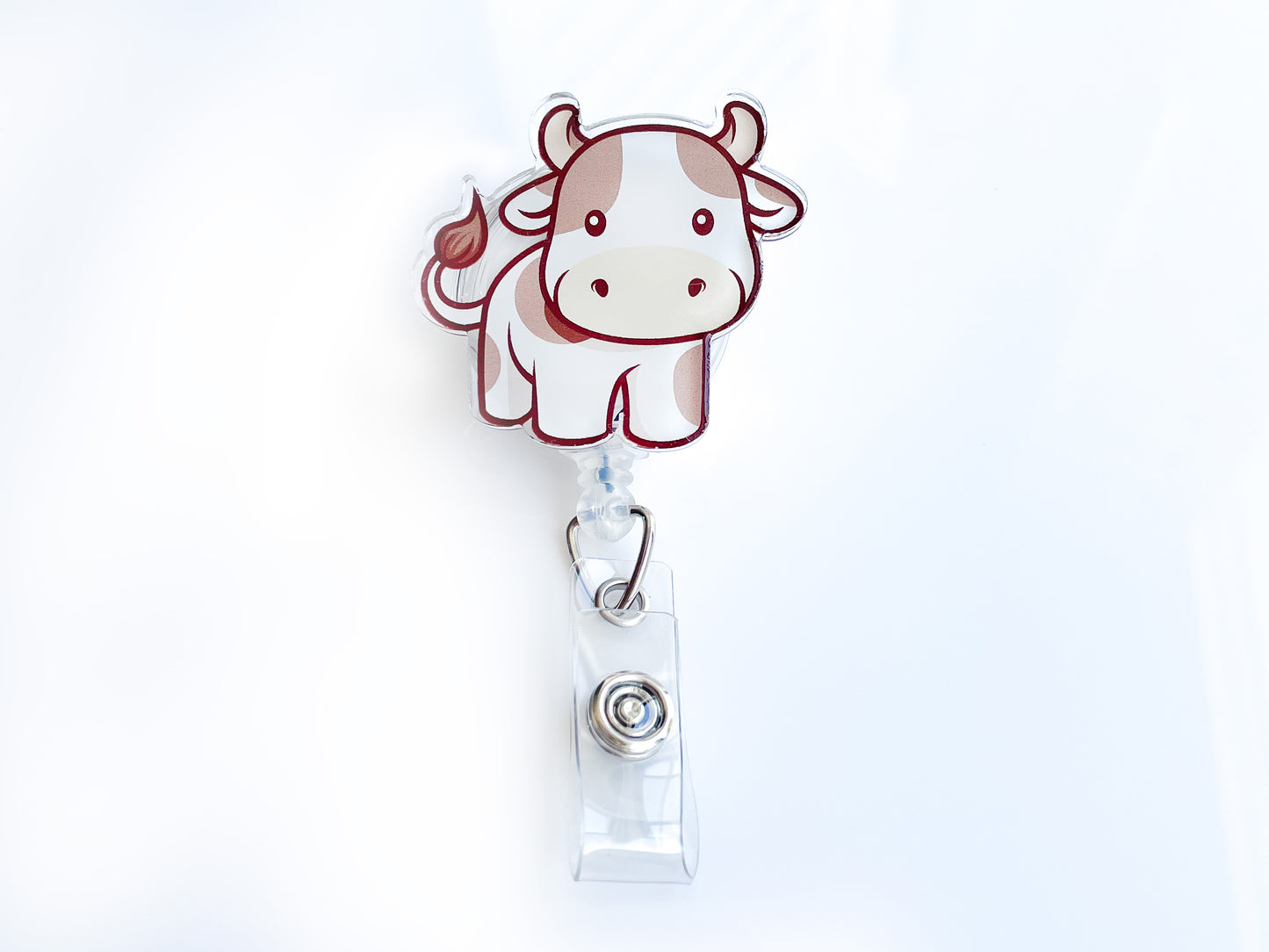 Baby Cow Badge Reel