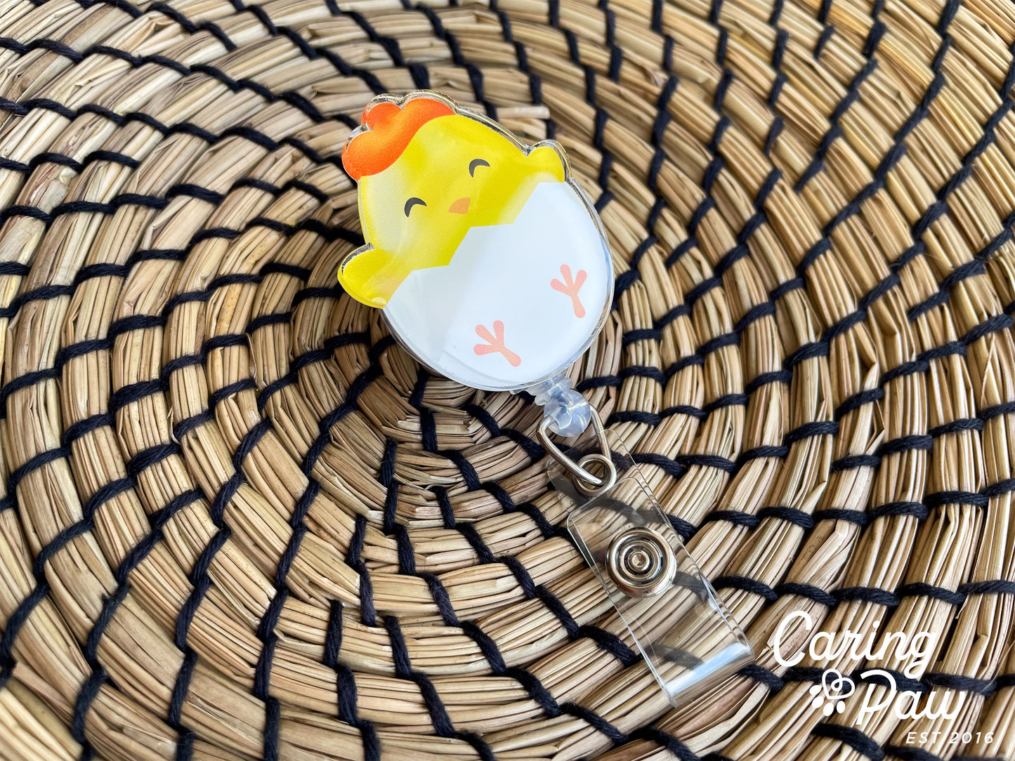 Baby Chicken Badge Reel