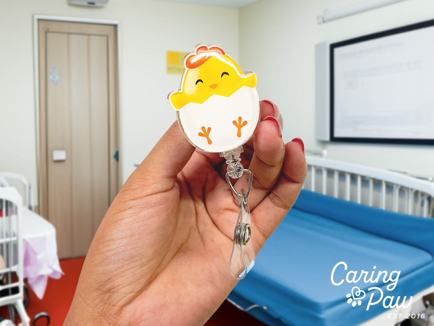 Baby Chicken Badge Reel