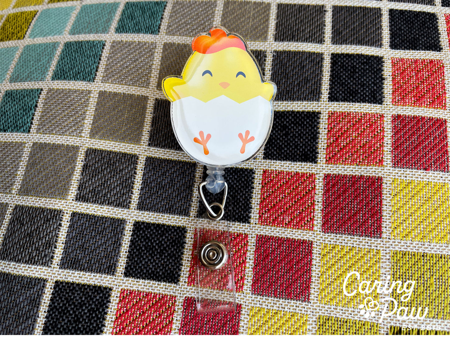 Baby Chicken Badge Reel