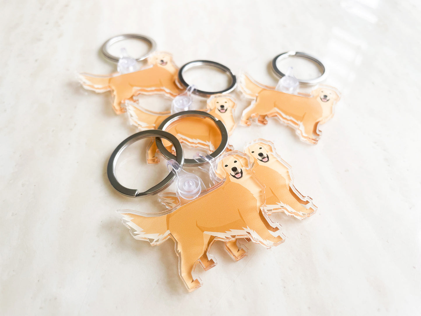 Golden Retriever Keychain