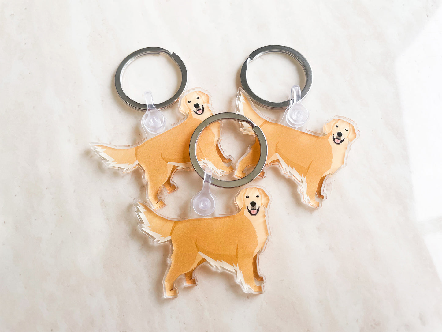 Golden Retriever Keychain