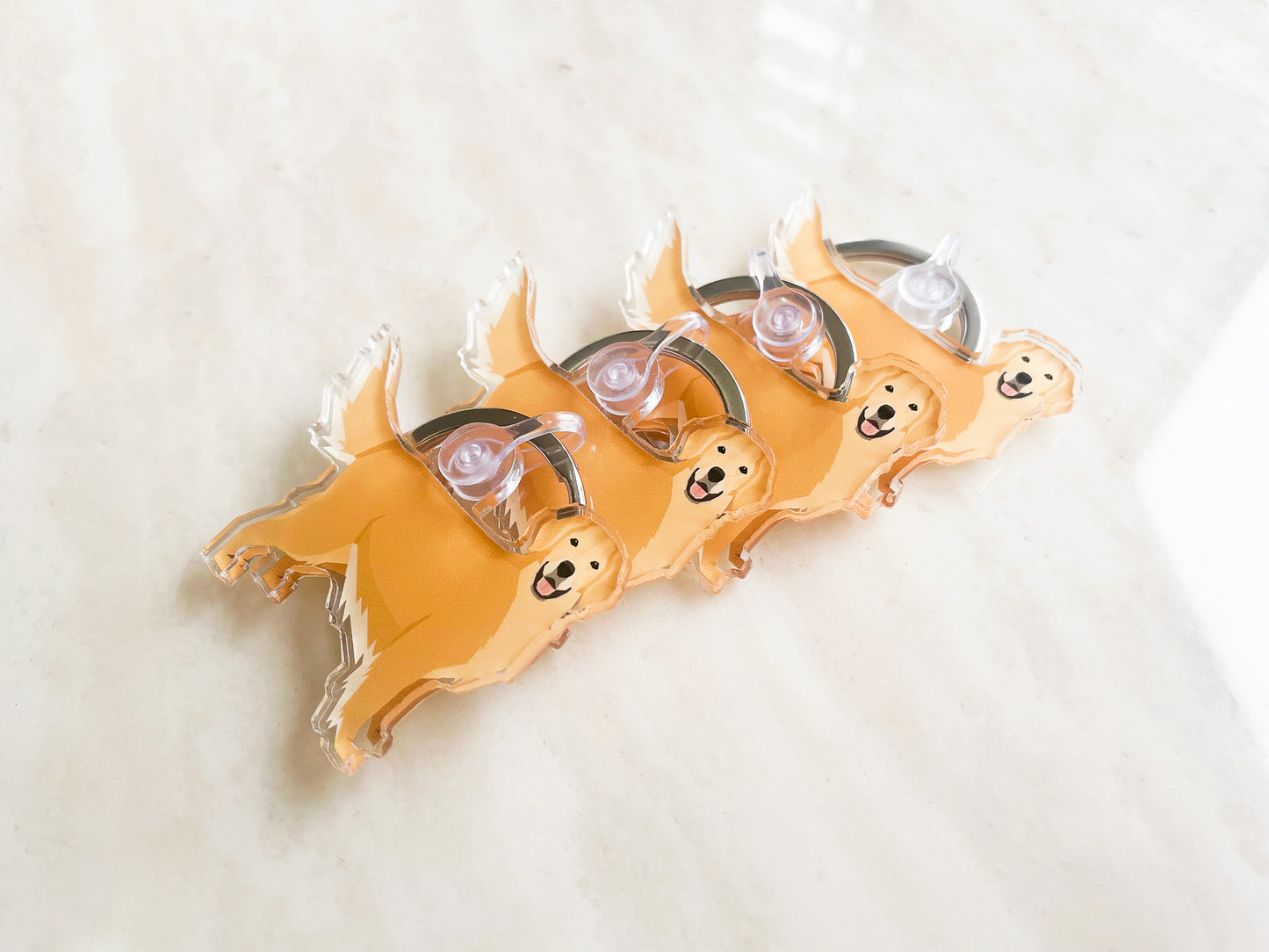 Golden Retriever Keychain