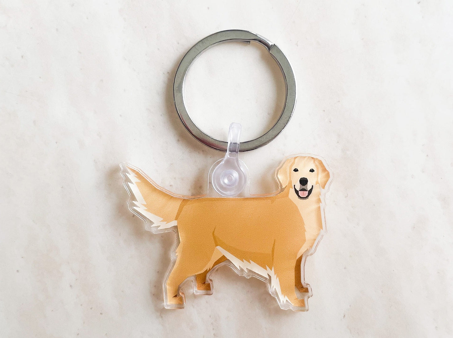 Golden Retriever Keychain