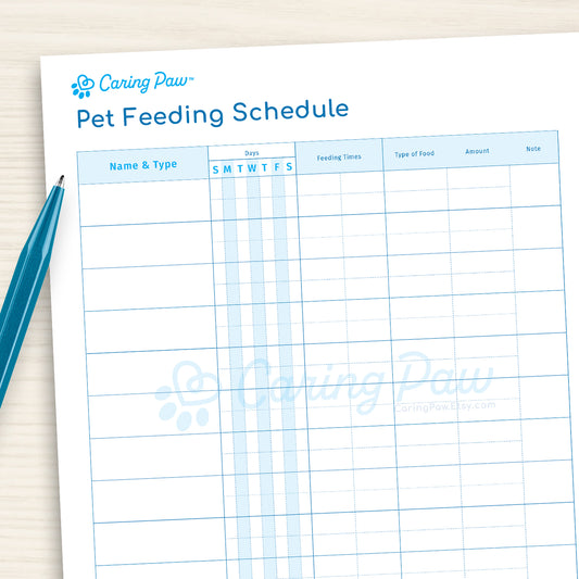 Pet Feeding Schedule