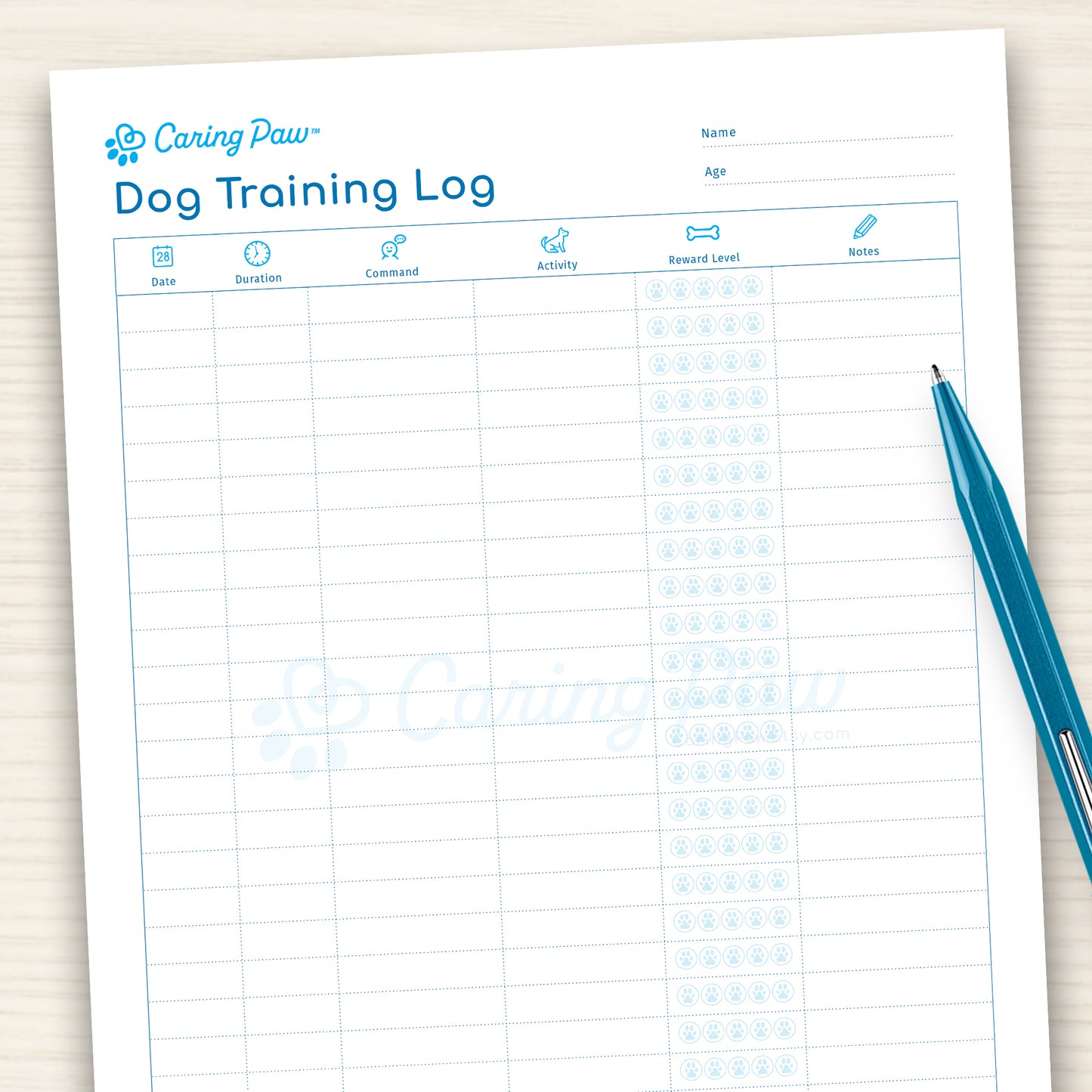 Dog Training Log