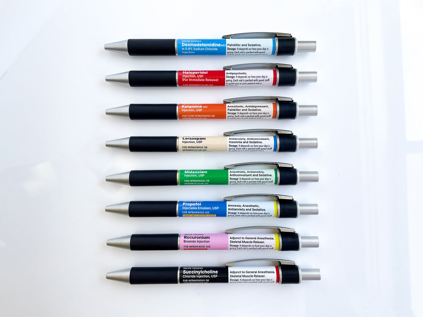 Rx Sedative Pens, Fun & Cute Nurse Gift