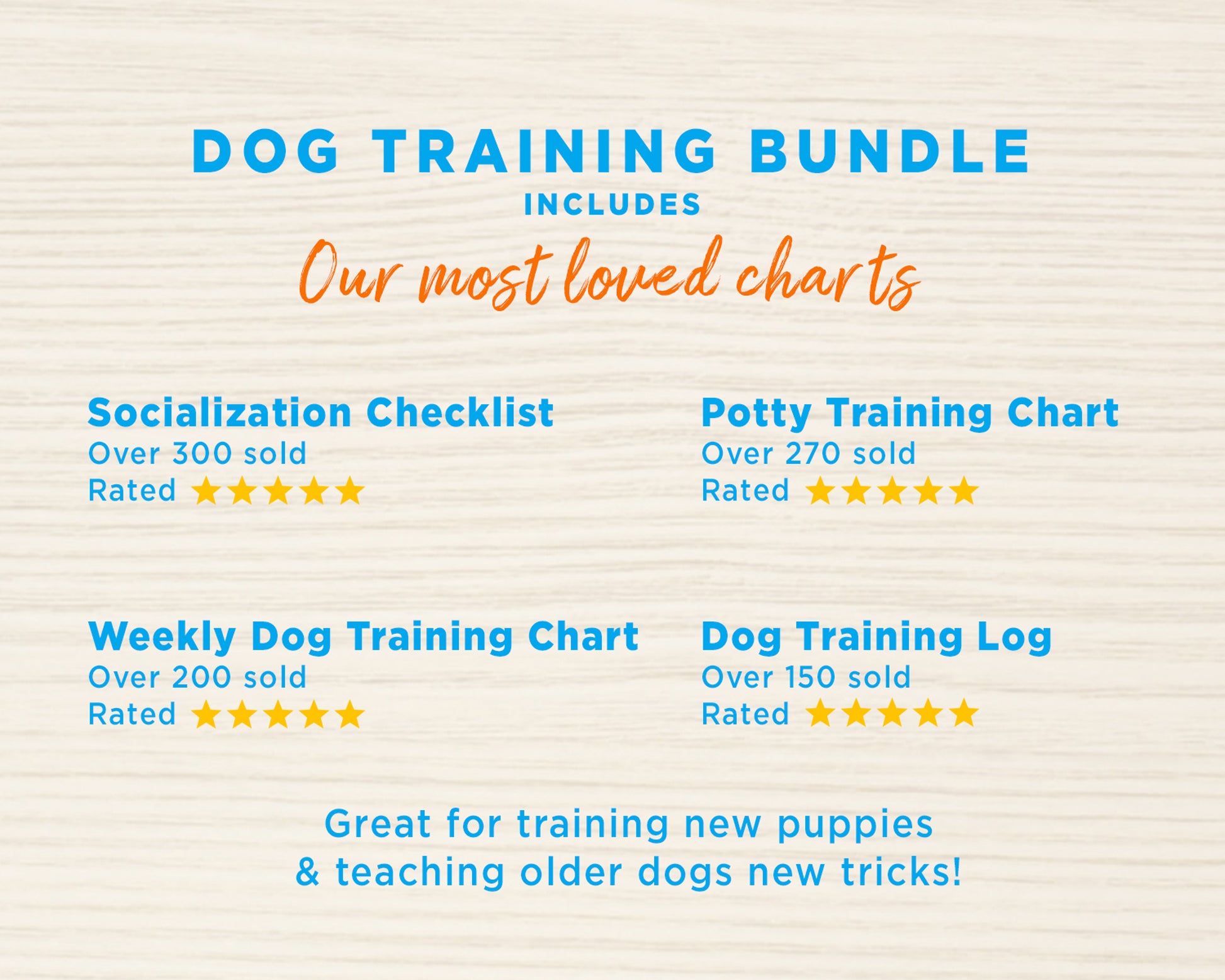Chart Doggy Potty Training Dog Training Charts Bundle – CaringPaw