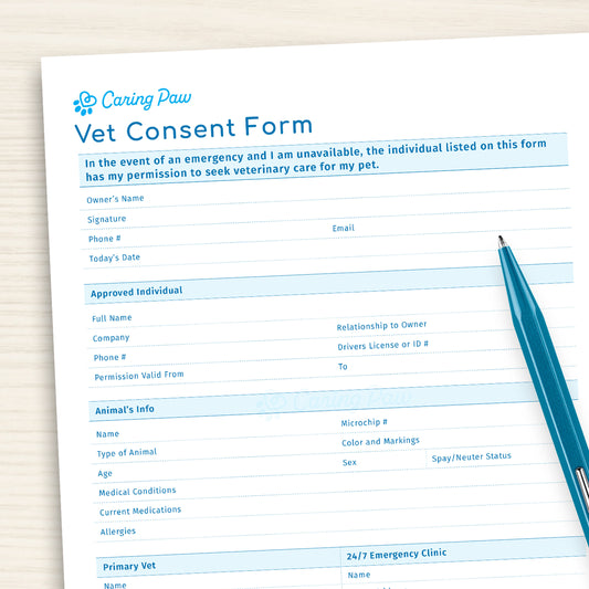 Vet Care Consent Form